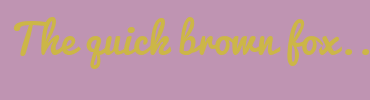 Image with Font Color CCB647 and Background Color BF94B2